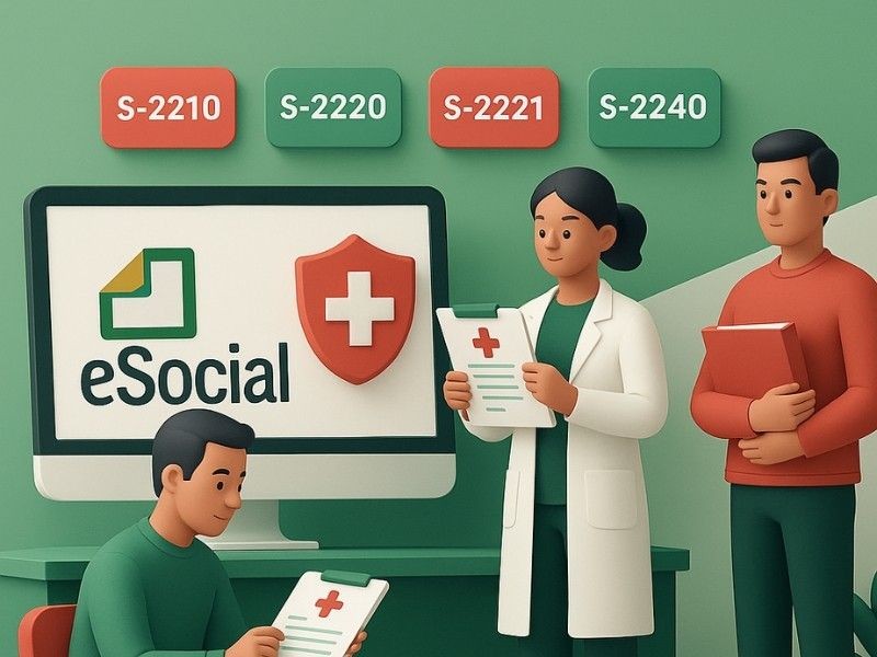 Integração com eSocial: Como os eventos S-2210, S-2220, S-2221 e S-2240 protegem sua empresa