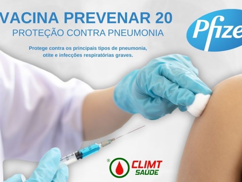 Vacina Prevenar 20 em Goiânia – proteção ampliada contra pneumonia para quem não pode correr risco