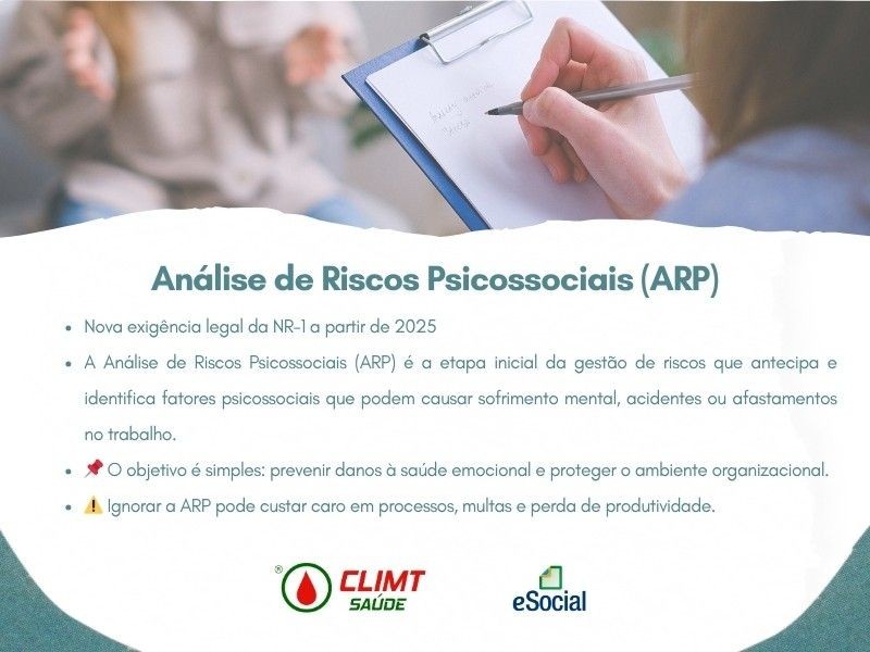 ARP – Análise de Riscos Psicossociais: O que é, quando aplicar e como proteger sua empresa