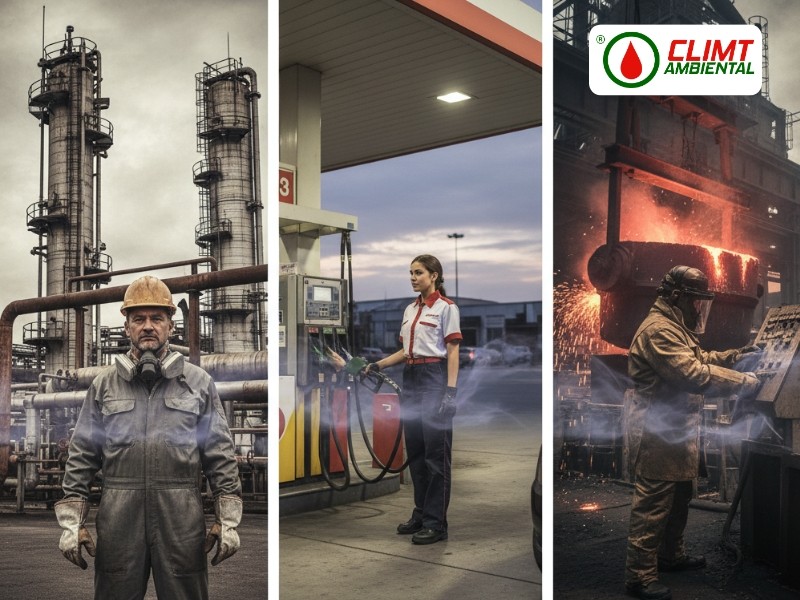 Série Histórica (Benzeno) e Contagem de Reticulócitos em Goiânia