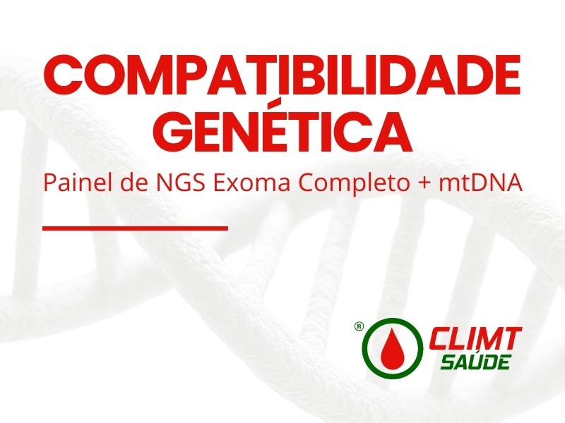 Compatibilidade Genética (Painel de NGS Exoma Completo + mtDNA) em Goiânia