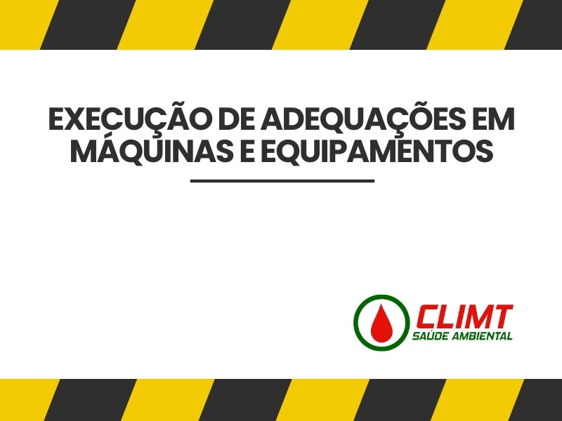 Execução de Adequações em Máquinas e Equipamentos em Goiânia