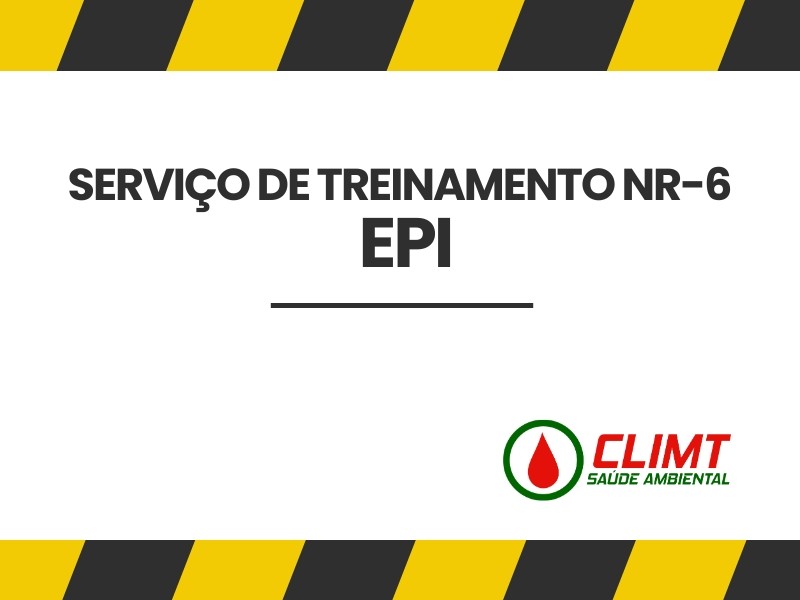 Serviço de Treinamento NR-6 EPI em Goiânia