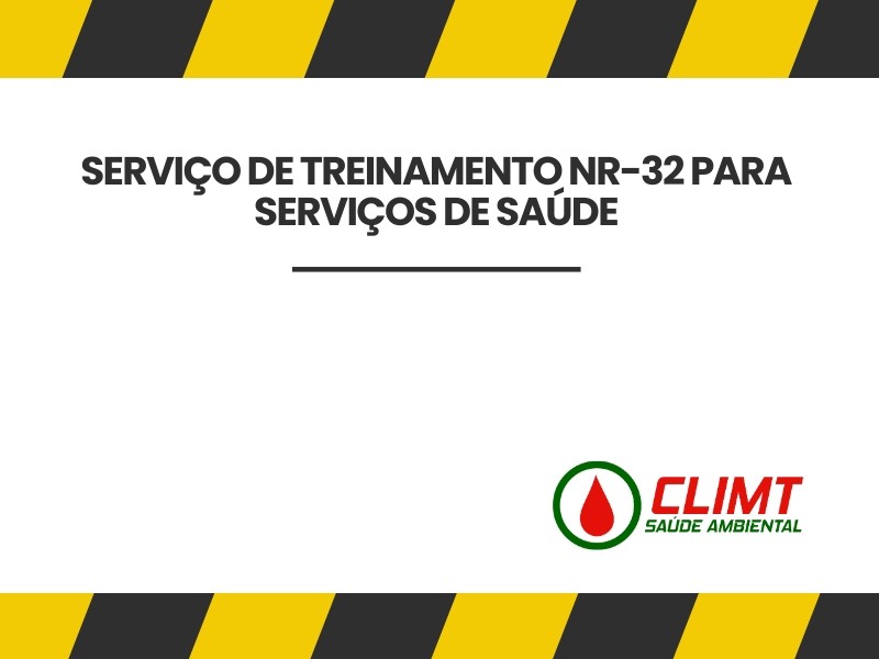 Serviço de Treinamento NR-32 para Serviços de Saúde em Goiânia