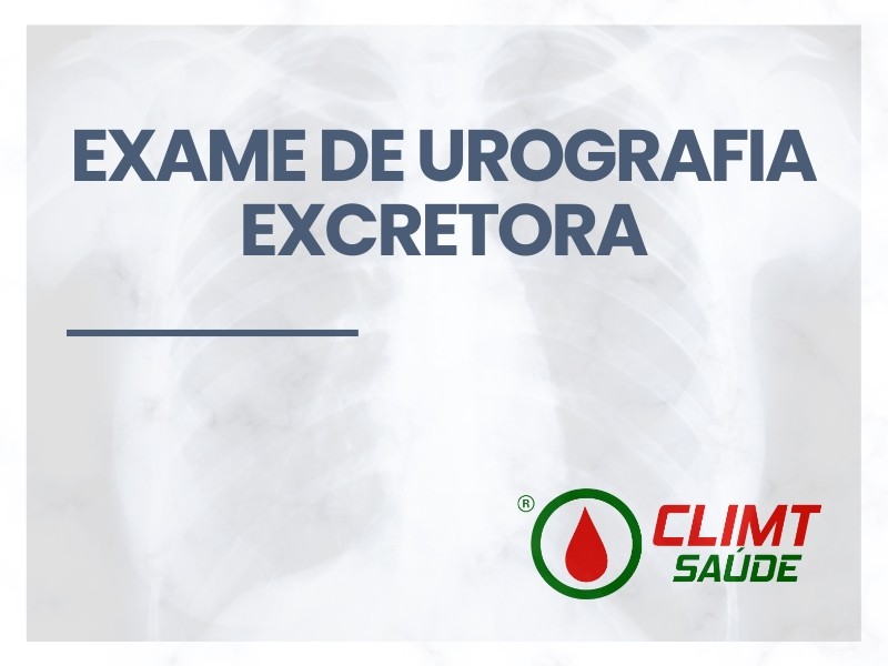 Exame de Urografia Excretora em Goiânia