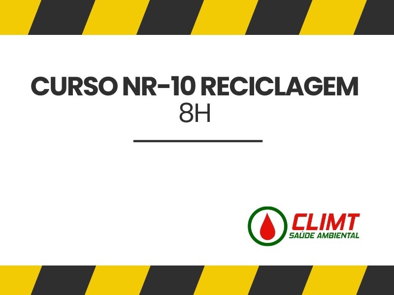 Treinamento NR 10 Reciclagem (8h) em Goiânia