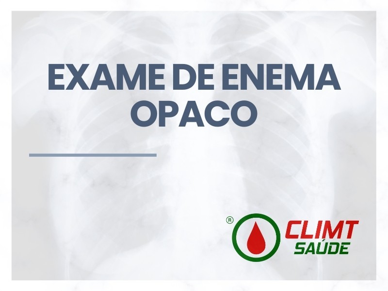 Exame de Enema Opaco em Goiânia