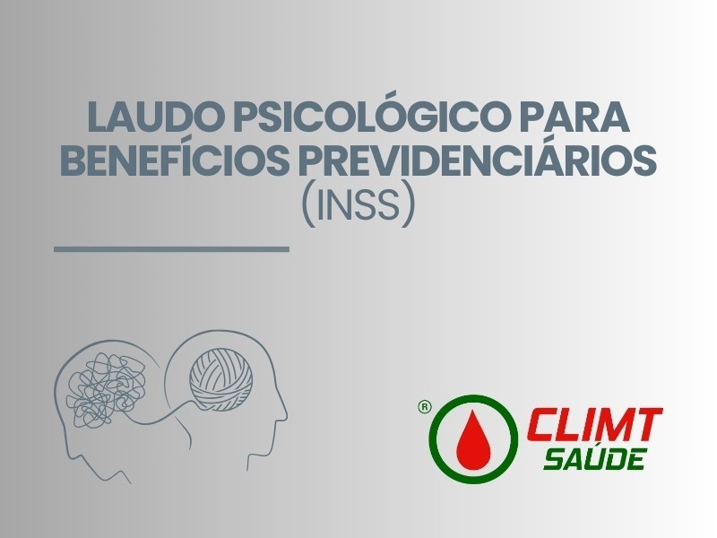 Laudo Psicológico para Benefícios Previdenciários (INSS) em Goiânia