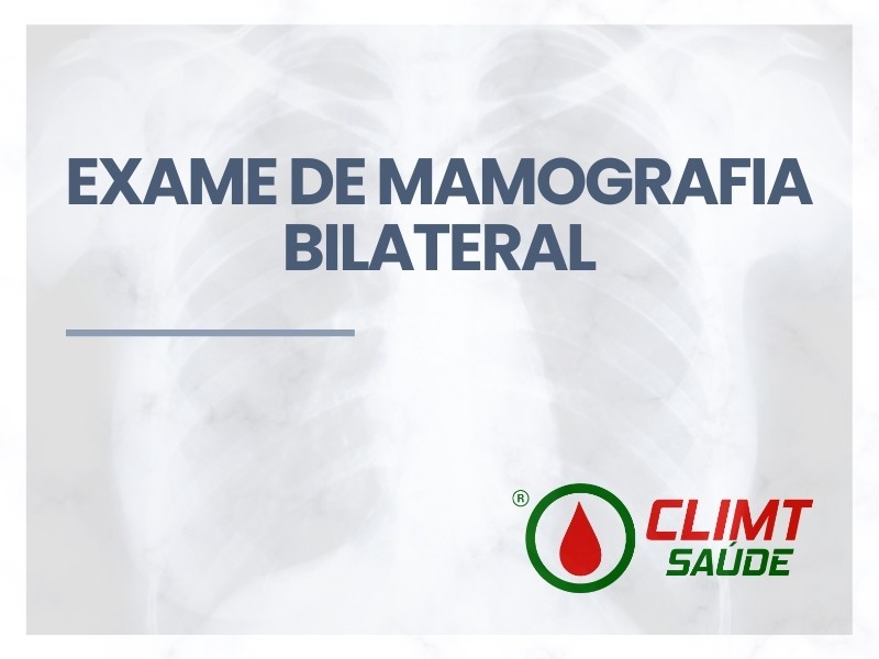 Exame de Mamografia Bilateral em Goiânia