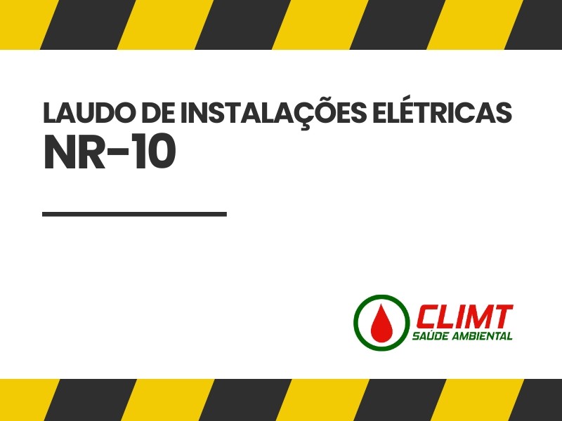 Laudo de Instalações Elétricas (NR-10) em Goiânia